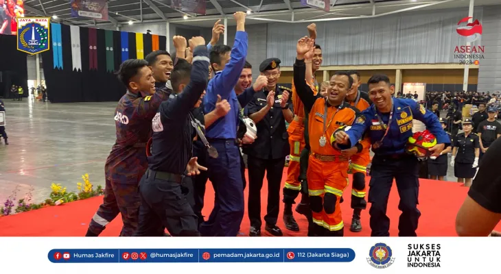 Petugas Pemadam Kebakaran DKI Jakarta Menangkan Penghargaan Mutiple Awards di Singapore-Global Firefighters and Paramedics Challenge 2023