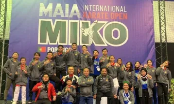 Indonesia Juara Umum di Maia International Karate Open (MIKO) ke-20 di Portugal