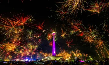 500.000 Orang Kunjungi Monas Saat Malam Tahun Baru