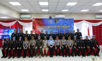 33 Indonesian Police Personnels Honored by UNMISS