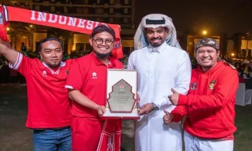 Ultras Garuda Qatar, Indonesian National Team Supporters Honored at 2023 Asian Cup