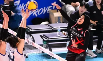 Megawati Replaces Korea's Volleyball Queen in V-League Top Scorer List After Bringing Her Team to Three Consecutive Wins