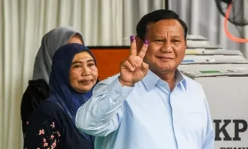 Pasangan Calon Presiden-Wakil Presiden Nomor Urut 02 Menang  di TPS Prabowo di Bojongkoneng