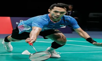 Nyaris 500 Km/jam, Jonatan Christie Catat Smash Terkencang Ketiga di Tunggal Putra Thomas Cup 2024