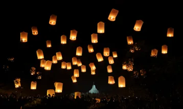 Festival Lampion di Borobudur Sukses Ramaikan Hari Raya Waisak