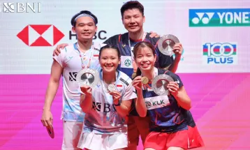 Pasangan Ganda Campuran Indonesia Rinov/Pitha Jadi Runner Up Malaysia Masters 2024