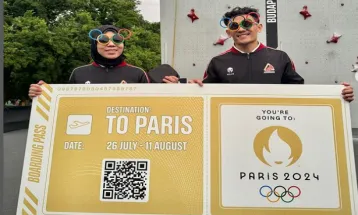 Dua Atlet panjat Tebing Veddriq Leonardo dan Rajiah Sallsabillah Lolos Olimpiade 2024