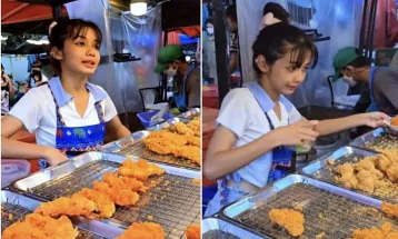 Viral Penjual Ayam Goreng di Thailand Mirip Lisa BLACKPINK