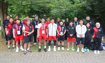 Tim Bulu Tangkis Indonesia Masuk Perkampungan Atlet di Olimpiade Paris
