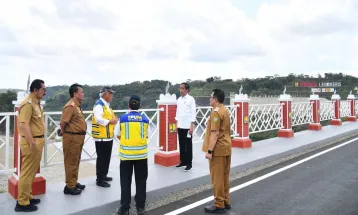 Presiden Joko Widodo Resmikan Bendungan Leuwikeris di Tasikmalaya