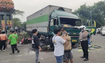 Sopir Truk Kontainer Tabrak Pengendara di Tangerang Positif Narkoba