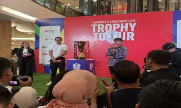 Momen Shin Tae-yong dan Ryuji Utomo Meriahkan Acara Trophy Tour ASEAN Cup 2024