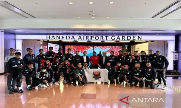 Timnas U20 Indonesia Tiba di Jepang untuk Jalani Pemusatan Latihan