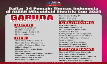 Daftar 34 Pemain Timnas Indonesia di ASEAN Mitsubishi Electric Cup 2024