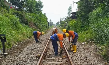 Musim Hujan, KAI Tingkatkan Pengawasan Jalur Rel