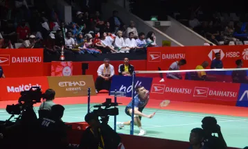 Jalani Laga Sengit, Jonatan Segel Tiket Perempat Final Indonesia Masters 2025