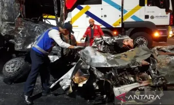 Kronologi Kecelakaan Maut di Gerbang Tol Ciawi, Truk Galon Alami Rem Blong